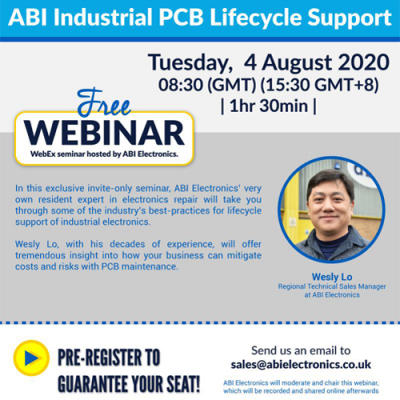 英国abi电路板故障诊断网络研讨会